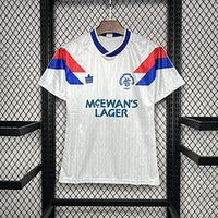 Rangers 1990/92 Retro White Away Jersey