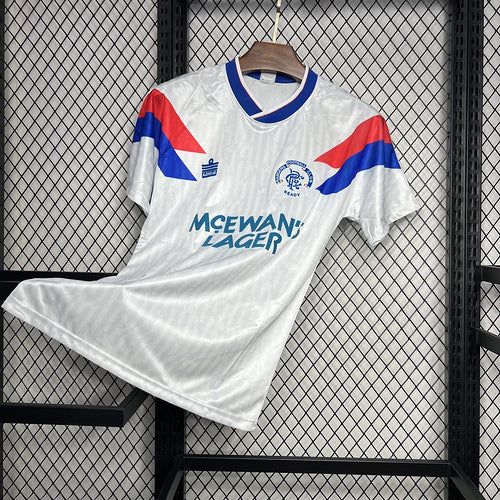 Rangers 1990/92 Retro White Away Jersey