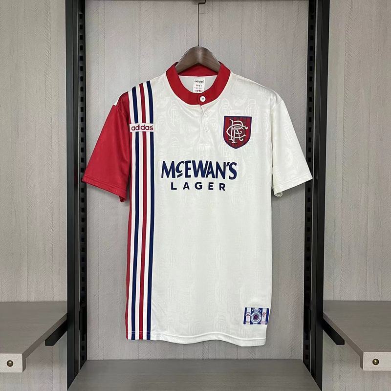 Rangers 1996/97 Retro Red/White Away Jersey