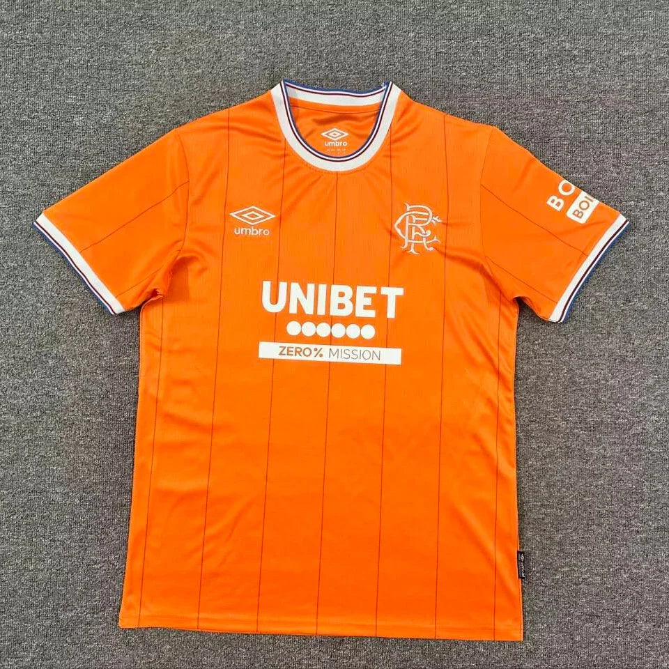 Rangers 25/26 Orange Third Away Jersey – Official Club Football Shirt ...