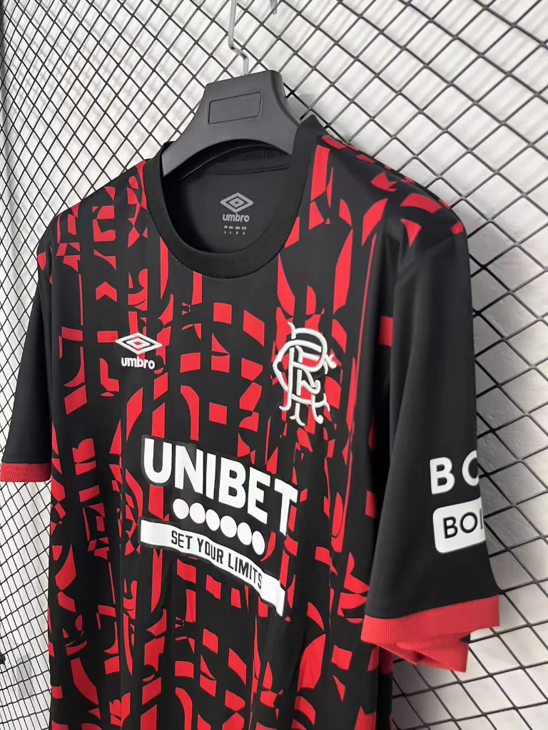 Rangers 26/27 Black/Red Third Jersey