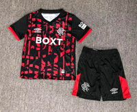Rangers 26/27 Black/Red Third Kids Jersey Set