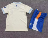 Rangers 26/27 Cream/Blue Trim Away Kids Jersey Set