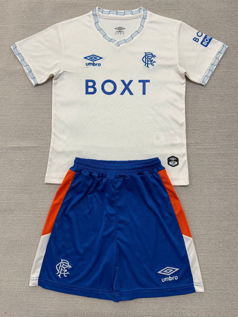 Rangers 26/27 White/Blue Away Kids Jersey
