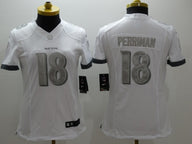 Ravens 2021/22 Perriman #18 White/Gray Women NFL Jersey