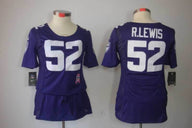 Ravens 2021/22 R.Lewis #55 Purple/White Women NFL Jersey