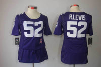 Ravens 2021/22 R.Lewis #55 Purple/White Women NFL Jersey