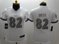 Ravens 2021/22 Smith #82 White/Gray Women NFL Jersey