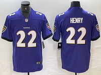 Ravens 25/26 Henry #22 Purple NFL Game Jersey