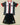 Ravens 26/27 Black/Red Stripes/White Home Kids Jersey Set