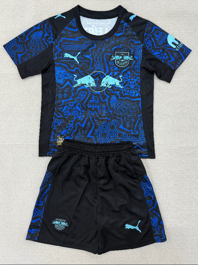 RB Leipzig 2026 Blue/Black Special Edition Kids Jersey Set