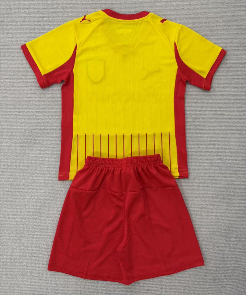 RC Lens 25/26 Yellow/Red Home Kids Jersey Set - Concept Kits