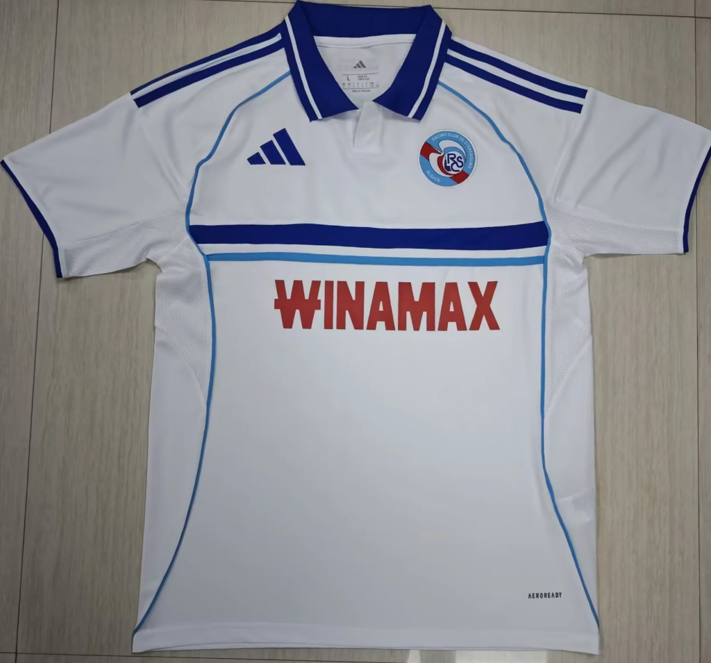 RC Strasbourg 25/26 White Away Jersey