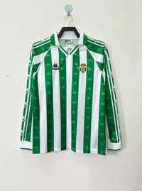 Real Betis 1995/97 Vintage Retro Home Long Sleeve Jersey - Concept Kits