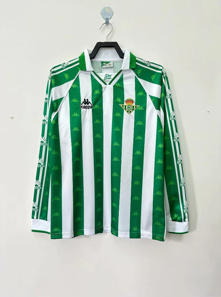 Real Betis 1995/97 Vintage Retro Home Long Sleeve Jersey - Concept Kits