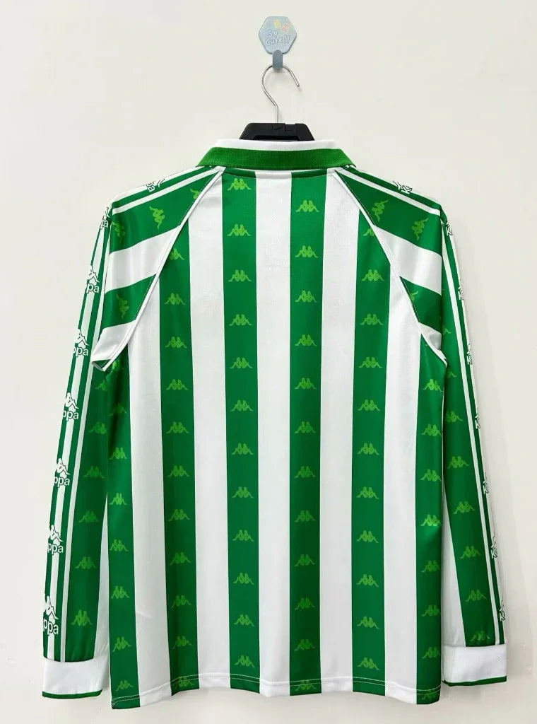 Real Betis 1995/97 Vintage Retro Home Long Sleeve Jersey - Concept Kits
