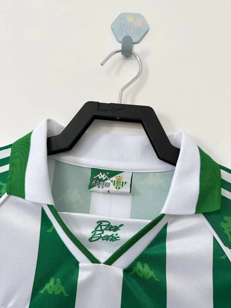 Real Betis 1995/97 Vintage Retro Home Long Sleeve Jersey - Concept Kits