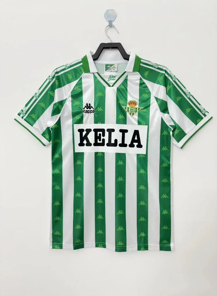 Real Betis 1995/97 Vintage Retro Home Stadium Advertising Jersey - Concept Kits