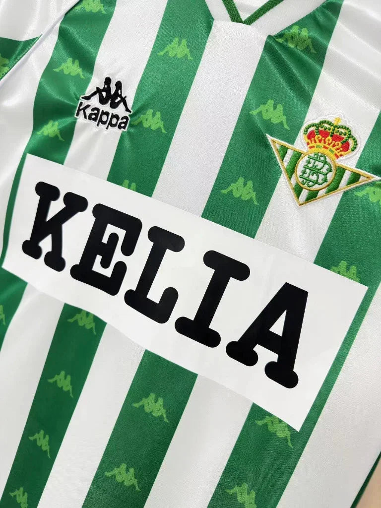 Real Betis 1995/97 Vintage Retro Home Stadium Advertising Jersey - Concept Kits