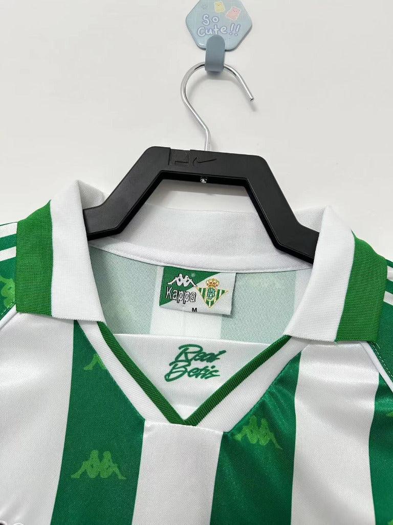 Real Betis 1995/97 Vintage Retro Home Stadium Advertising Jersey - Concept Kits