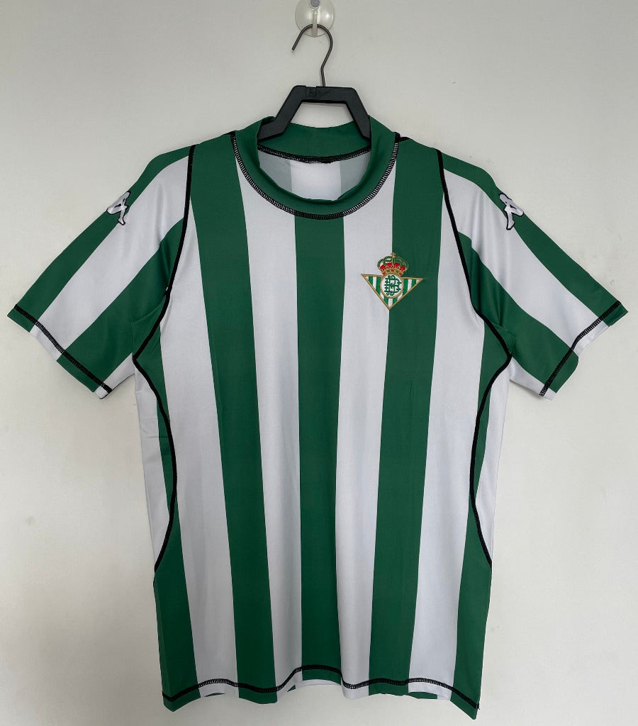 Real Betis 2003/04 Vintage Retro Green/White Hone Jersey