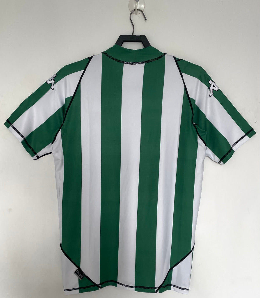 Real Betis 2003/04 Vintage Retro Green/White Hone Jersey