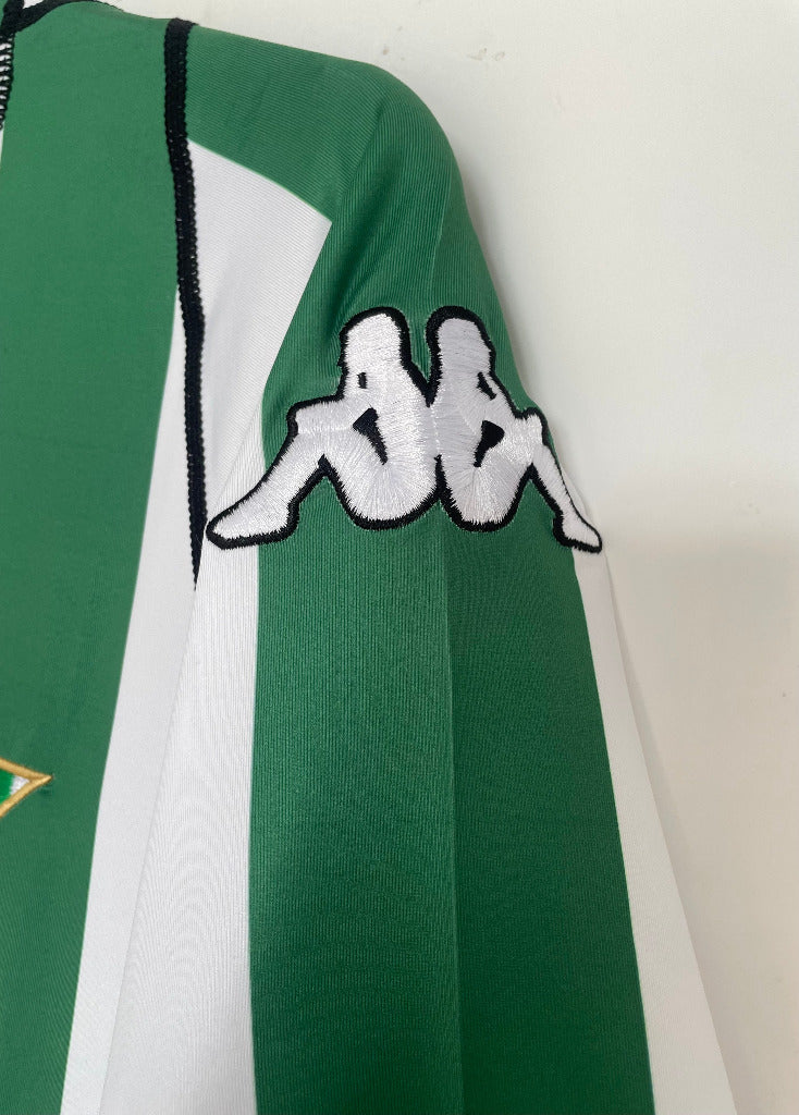 Real Betis 2003/04 Vintage Retro Green/White Hone Jersey