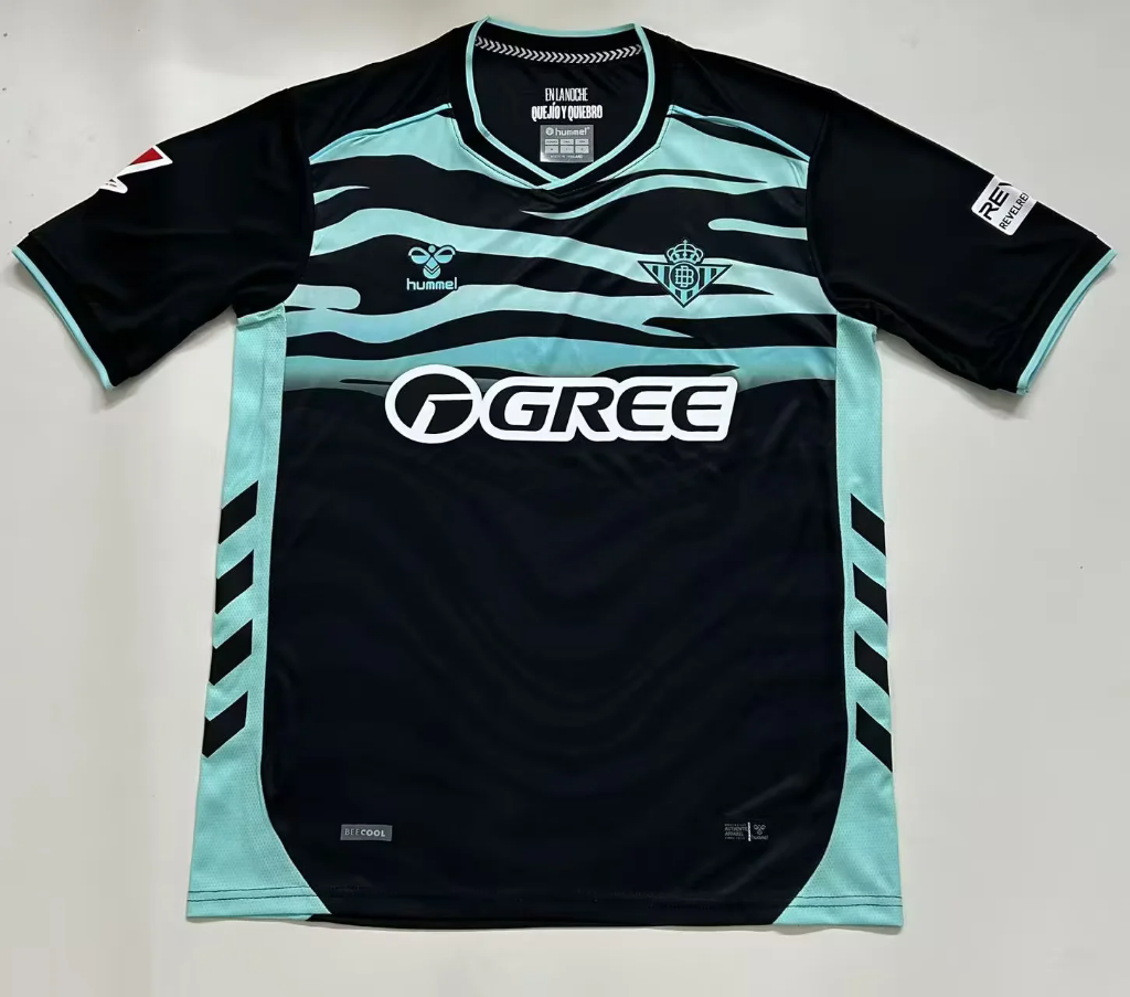 Real Betis 25/26 Black/Blue 3rd Away Jersey
