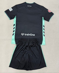 Real Betis 25/26 Black/Blue Third Away Kids Jersey Set