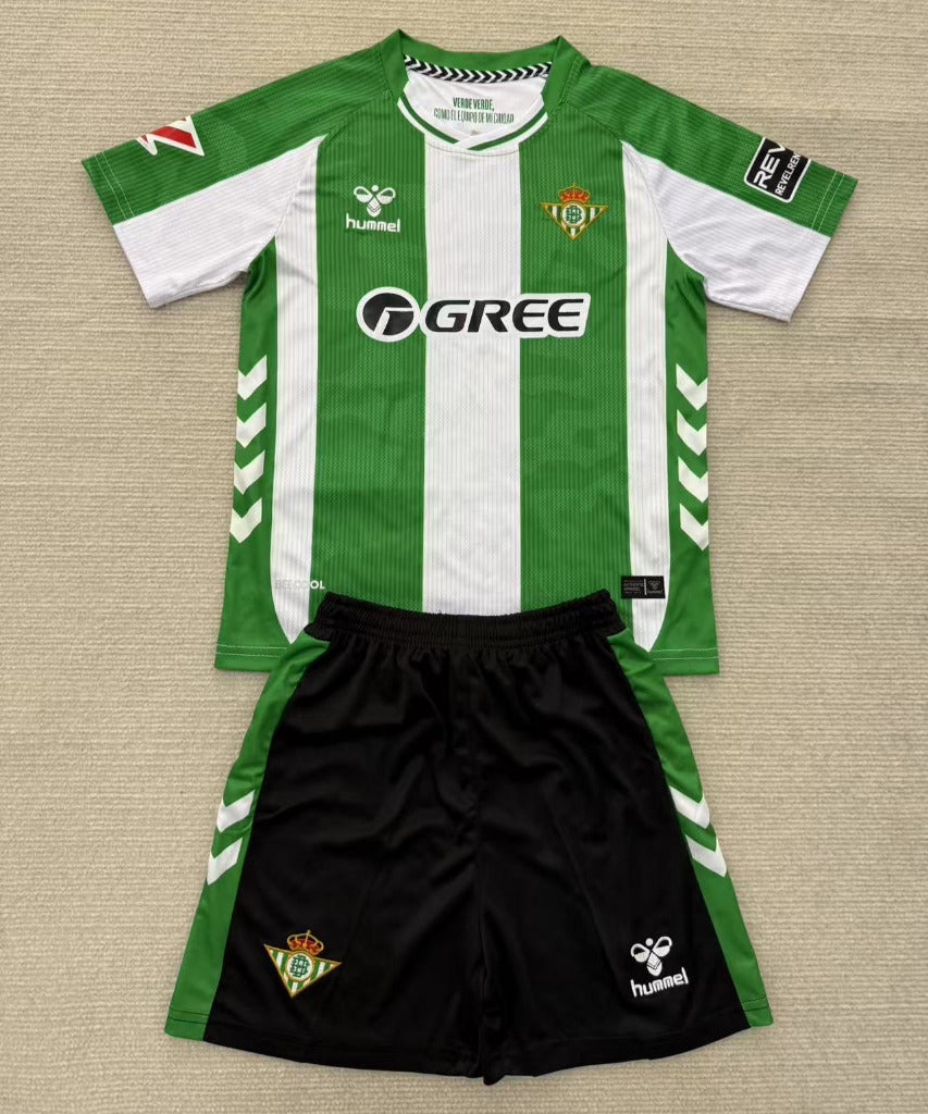 Real Betis 25/26 Home Kids Jersey Set