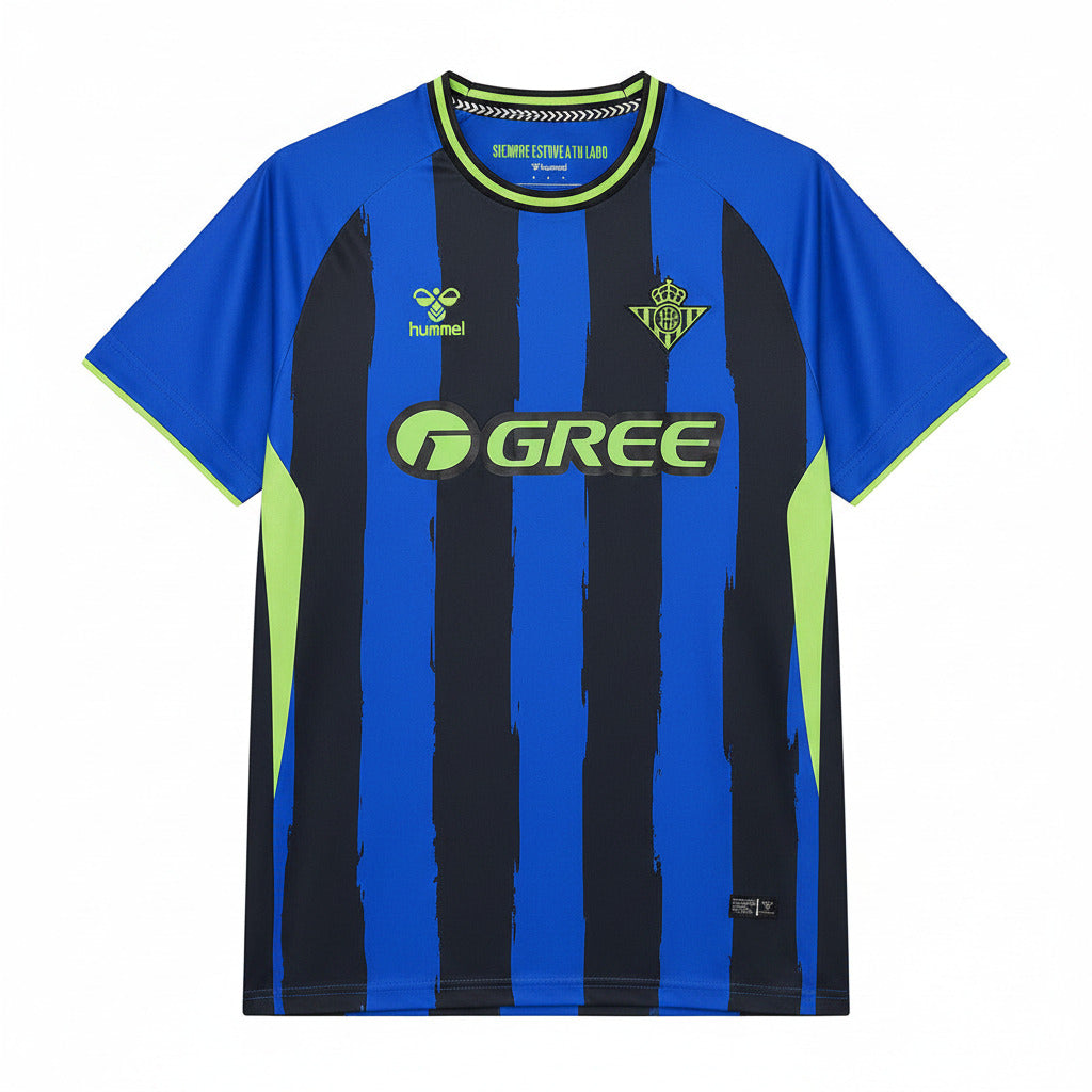 Real Betis 26/27 Blue/Black Stroke Stripes Third Jersey