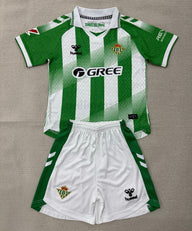 Real Betis 26/27 Green/White Stripes Home Kids Jersey Set