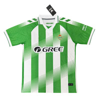 Real Betis 26/27 White/Green Vertical Stripes Home Jersey