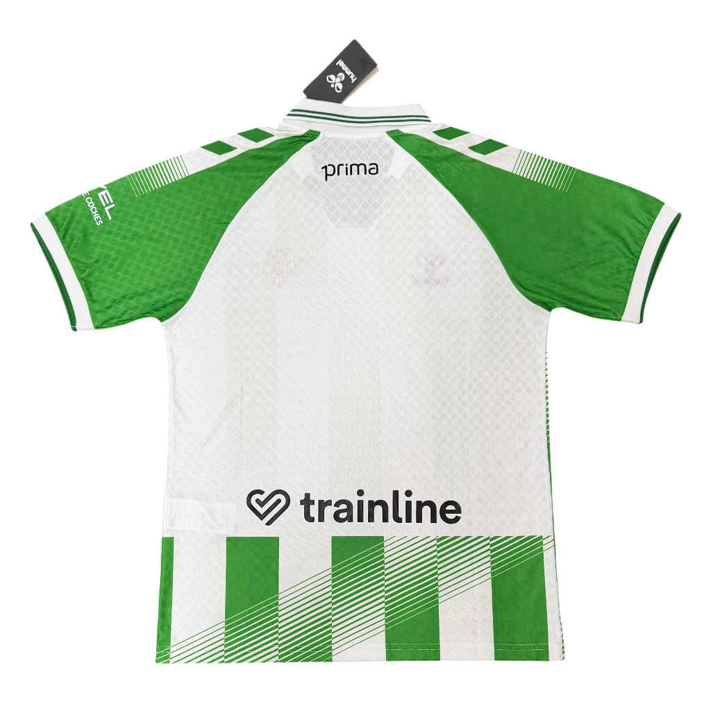 Real Betis 26/27 White/Green Vertical Stripes Home Jersey