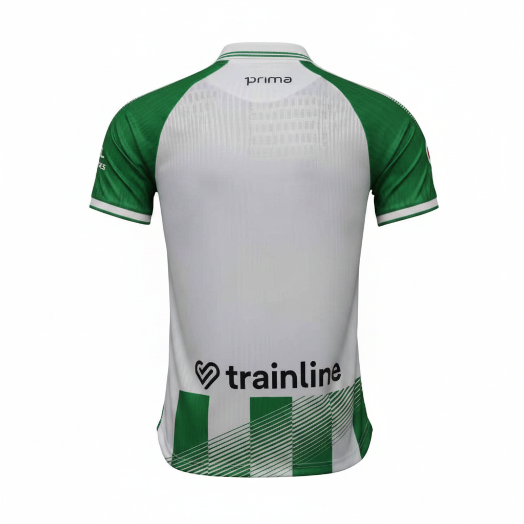 Real Betis 26/27 White/Green Vertical Stripes Home Player Version Jersey