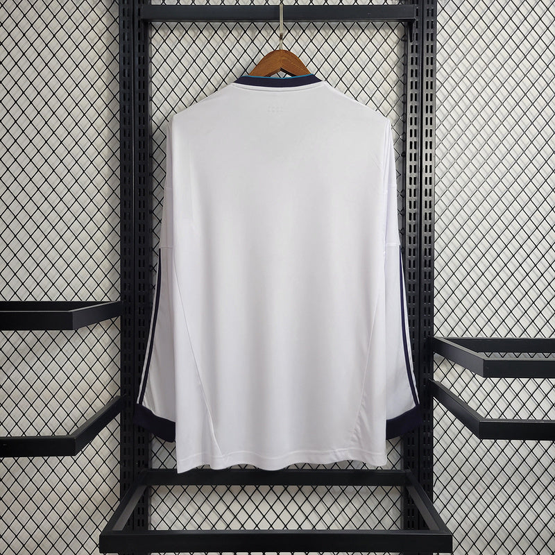 Real Madrid  2012/13 Vintage Retro White Long Sleeve Home Jersey