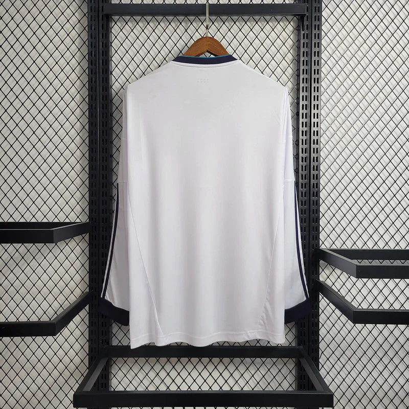 Real Madrid  2012/13 Vintage Retro White Long Sleeve Home Jersey