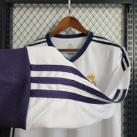 Real Madrid  2012/13 Vintage Retro White Long Sleeve Home Jersey