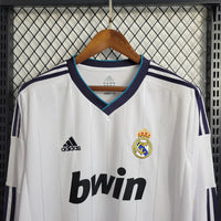Real Madrid  2012/13 Vintage Retro White Long Sleeve Home Jersey