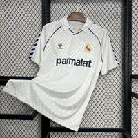 Real Madrid 1988/89 Vintage Retro White Home Jersey