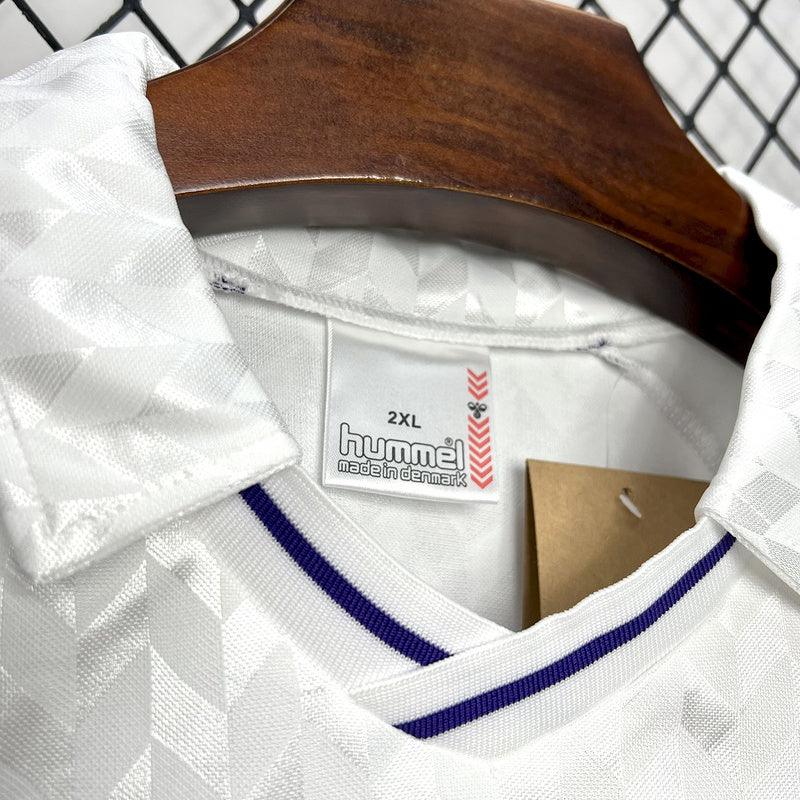 Real Madrid 1988/89 Vintage Retro White Home Jersey