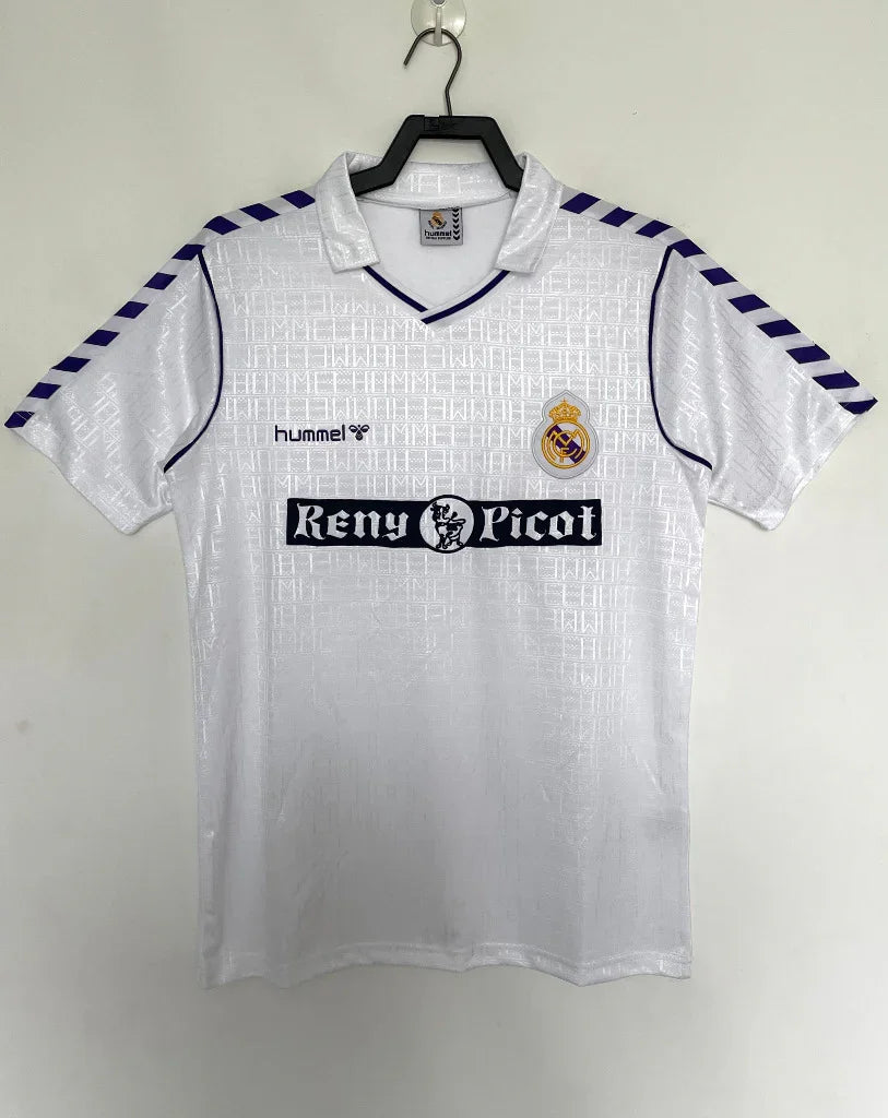 Real Madrid 1988/90 Vintage Retro Home Stadium Jersey - Concept Kits