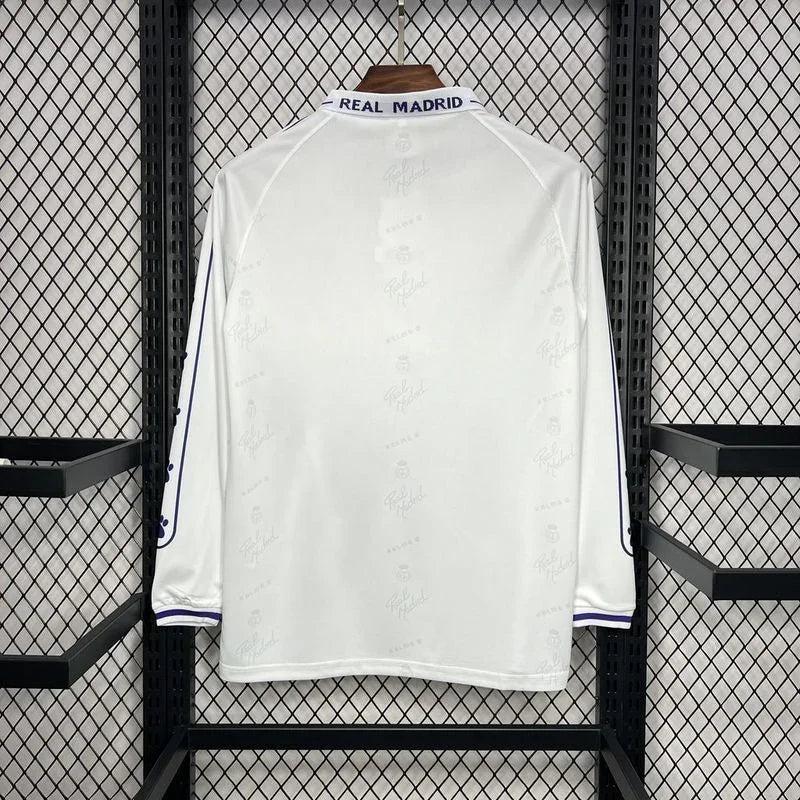 Real Madrid 1994/96 Vintage Retro Home Long Sleeve Jersey