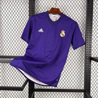 Real Madrid 2002/03 Retro Purple/White Double Sided Style Third Jersey