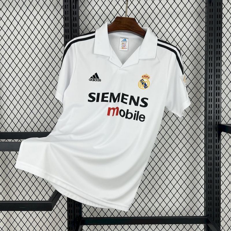 Real Madrid 2002/03 Vintage Retro White Home Jersey