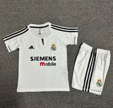 Real Madrid 2003/04 Vintage Retro Home Kids Jersey Set