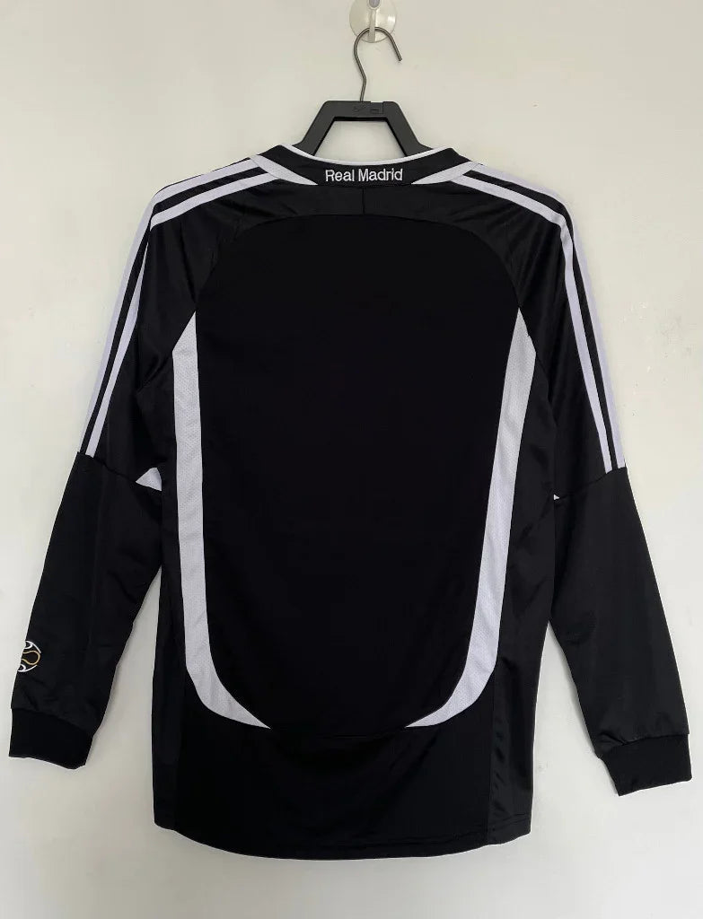 Real Madrid 2006/07 Vintage Retro Second Away Black Long Sleeve Jersey - Concept Kits