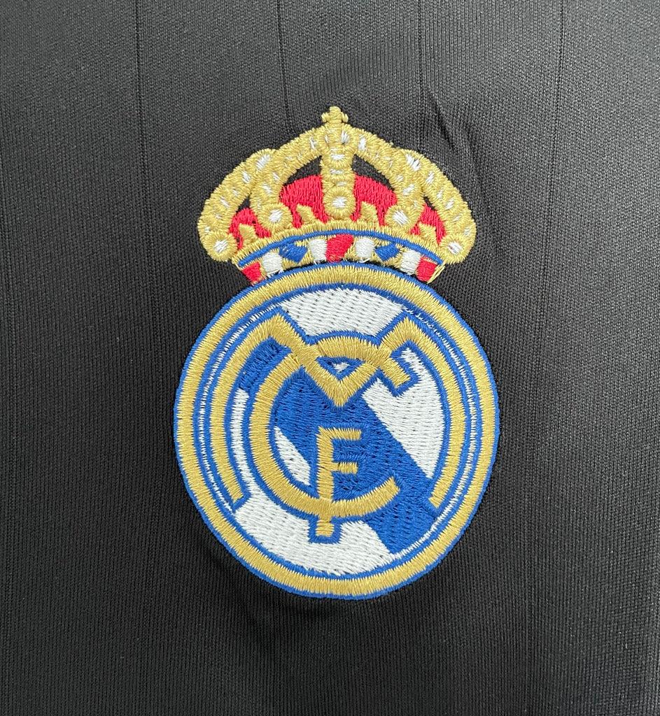 Real Madrid 2006/07 Vintage Retro Second Away Black Long Sleeve Jersey - Concept Kits