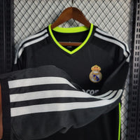 Real Madrid 2010/11 Vintage Retro Black Away Long Sleeve Jersey