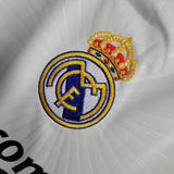 Real Madrid 2010/11 Vintage Retro White Home Long Sleeve Jersey